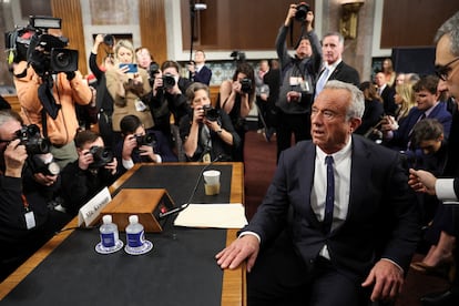 Robert F. Kennedy Jr., antes de su comparecencia de este miércoles en el Senado.
