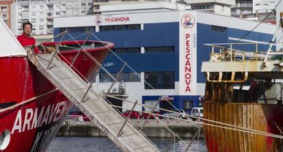 Instalaciones de Pescanova en el puerto de Vigo. 