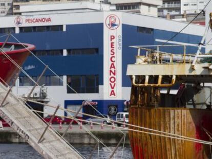 Instalaciones de Pescanova en el puerto de Vigo. 