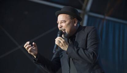 Rub&eacute;n Blades en su concierto en el Poble Espanyol.