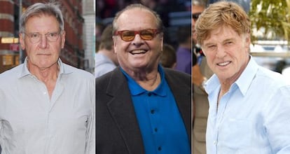 Harrison Ford, Jack Nicholson y Robert Redford, en imágenes recientes.