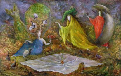 'Las pompas del subsuelo', obra de Leonora Carrington de 1947. Sainsbury Centre for Visual Arts, University of East Anglia, UK.