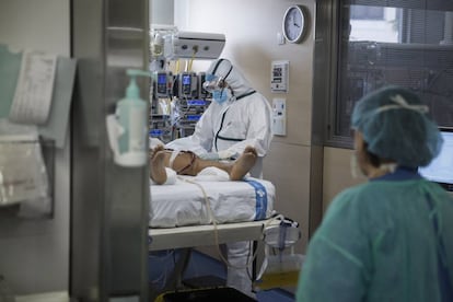La UCI de l'Hospital Vall d'Hebron.