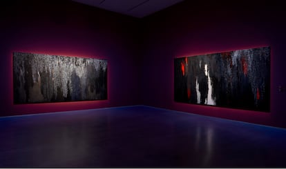 View of the room with the 'Insomnia Series', by Soledad Sevilla.