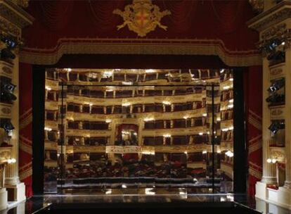 Escenario del teatro de La Scala, de Milán, en una fotografía tomada en noviembre.