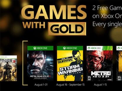 Juegos gratis de Xbox Live Gold para Xbox One y Xbox 360 en agosto de 2015