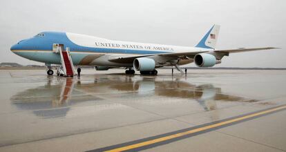 El avión presidencial Air Force One.