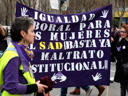 Manifestación del 8M en Madrid con motivo del Día de la Mujer en 2023.