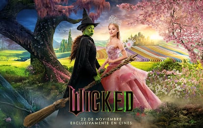 La película 'Wicked', protagonizada por Cynthia Erivo y Ariana Grande, llega exclusivamente a los cines el próximo 22 de noviembre.