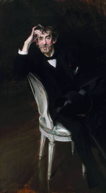 'James Abbott McNeill Whistler', de 1897, de Giovanni Boldini.