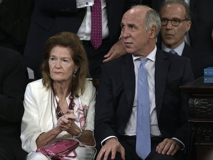 Los jueces de la Corte Suprema de Argentina Elena Highton de Nolasco y Ricardo Lorenzetti.