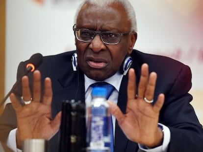 Lamine Diack, en agosto pasado.