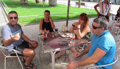 Dues parelles unionistes a Tarragona.