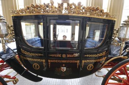 La carroza que la reina utiliza en las grandes ocasiones.