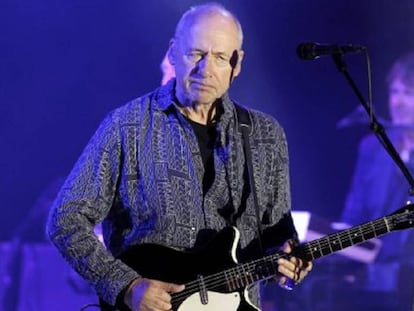 Mark Knopfler en un cocierto en Pirineos Sur en 2015.