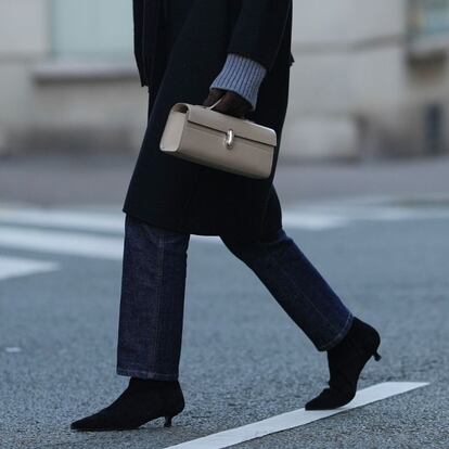 botines negros rebajados