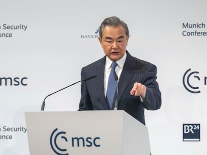 El responsable de Exteriores chino, Wang Yi, intervenía el sábado en la Conferencia de Múnich.