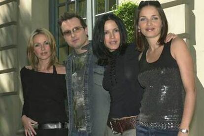 De izquierda a derecha, Caroline, Jim, Andrea y Sharon, los cuatro hermanos compenentes de
The Corrs, en Madrid