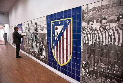 El espacio memorial del Atlético, en una imagen de 2014.