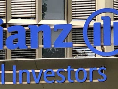 Exterior de unas oficinas de Allianz Global Investors, una filial de gestión de activos del gigante asegurador alemán.