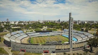 Vista aérea del Estadio Centenario.