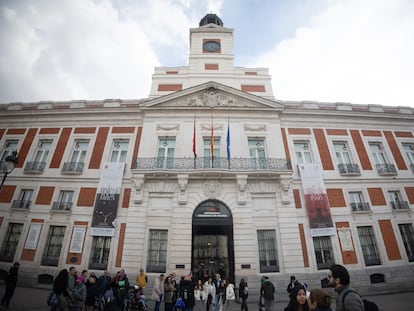 La sede de la Comunidad de Madrid, en la Puerta del Sol, a 27 de febrero de 2025, en Madrid (España).