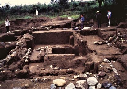 Excavación de Tetimpa, en Puebla.