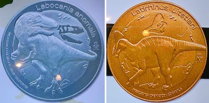 Monedas de dinosaurios descubiertos en México