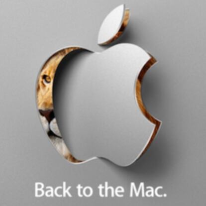 Invitación de Apple con la imagen de un león.