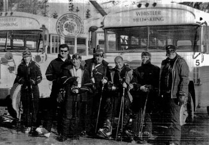 Excargos de Adif y directivos de empresas constructoras del AVE, durante un viaje de placer a las pistas de esqu&iacute; de Whistler (Vancouver, Canad&aacute;).