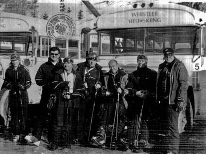 Excargos de Adif y directivos de empresas constructoras del AVE, durante un viaje de placer a las pistas de esqu&iacute; de Whistler (Vancouver, Canad&aacute;).