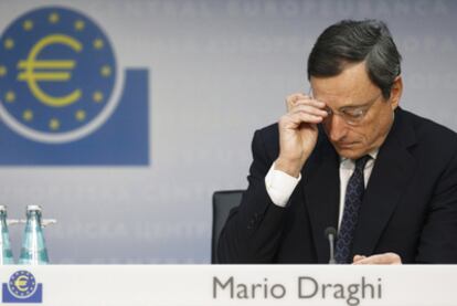 Draghi comparece ante los medios el pasado noviembre en Fráncfort.