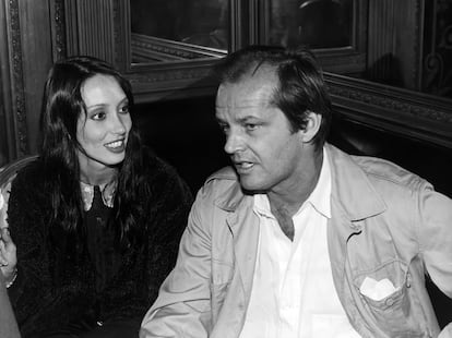 Shelley Duvall y Jack Nicholson, en Nueva York en 1980.