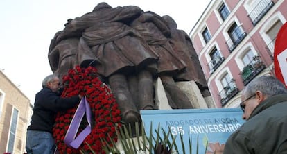 Homenaje, en el 35º aniversario, a los abogados laboralistas asesinados en Atocha en 1977.