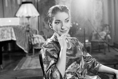 La cantante Maria Callas.