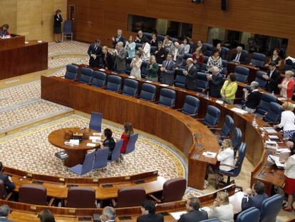 La Asamblea, en la investidura de Ignacio González en septiembre pasado.