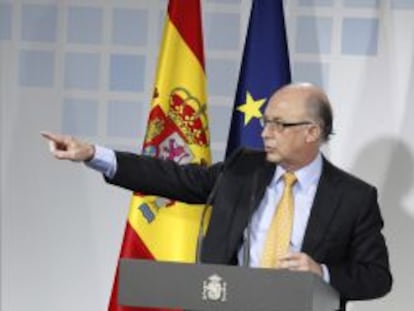 El ministro de Hacienda y Administraciones P&uacute;blicas, Crist&oacute;bal Montoro.