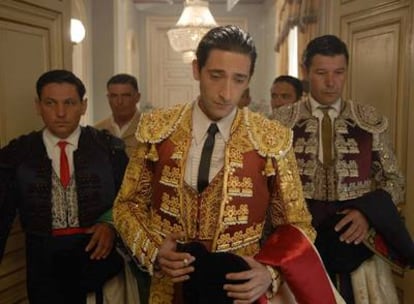 Adrien Brody, durante el rodaje de Manolete (2006), aún no estrenada por problemas entre los técnicos y el productor.