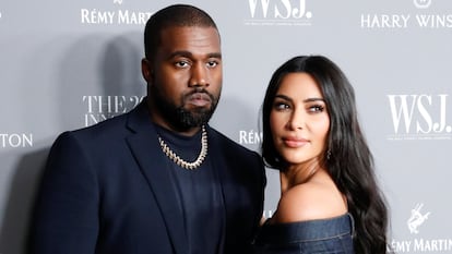 Kim Kardashian y Kayne West, en una entrega de premios en Nueva York en noviembre de 2019.