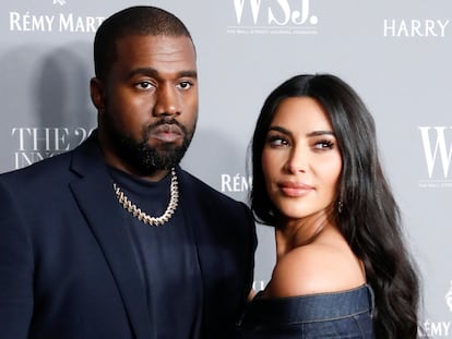 Kim Kardashian y Kayne West, en una entrega de premios en Nueva York en noviembre de 2019.