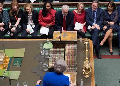 May, este miércoles en el Parlamento británico.