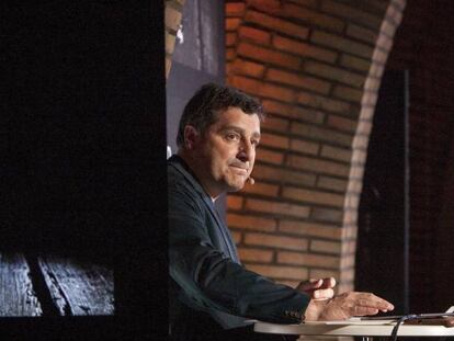 Josep Roca, del restaurante El Celler de Can Roca, durante su conferencia dentro del Foro Copa Jerez que se celebra en Jerez de la Frontera (Cádiz).