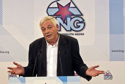El portavoz nacional del BNG, Guillerme Vázquez