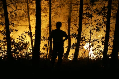 Incendio en Selas, Guadalajara. 18 de julio de 2005.