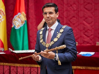 Francisco Cuenca (PSOE), tras ser elegido este miércoles nuevo alcalde de Granada.