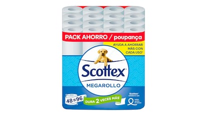 Ofertas de primavera productos de limpieza sobre fondo blanco.