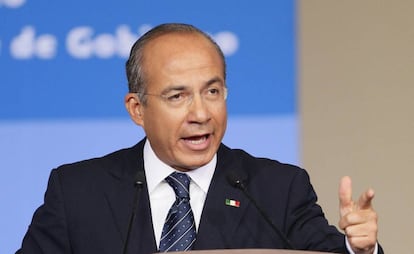 El expresidente mexicano Felipe Calderón.