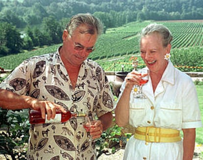 Enrique y Margarita de Dinamarca, durante unas vacaciones en el castillo de Caix, en Francia.