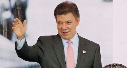 El presidente Juan Manuel Santos el lunes pasado