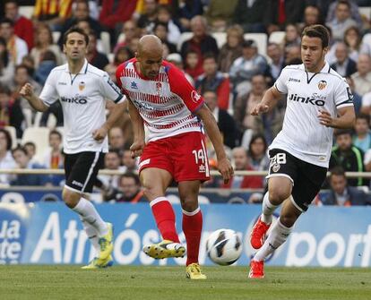 Mikel Rico, durante un partido con el Granada